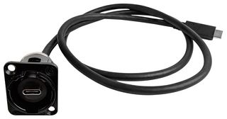 SWITCHCRAFT/CONXALL EHUSB31CFCMB EH MINI USB 3.1 C WITH 3  CABLE, BLACK