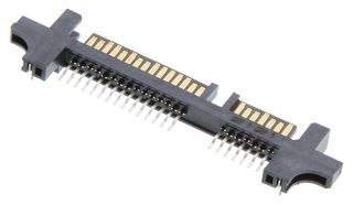 AMPHENOL COMMUNICATIONS SOLUTIONS 10039651-001LF I/O CONN, SATA, R/A PLUG, 22POS, SMT