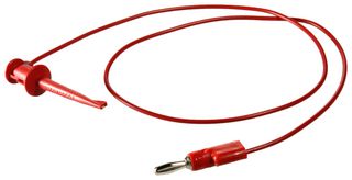 Pomona 3782-24 2 Test Lead, Red, 609.6mm, 60V, 5A , Element14