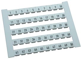 WEIDMULLER 0473460001 TERMINAL MARKERS, CARD, 5 x 5mm, POLYAMI