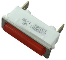 VCC / VISUAL COMMUNICATIONS COMPANY 2330QD1 LAMP, INDICATOR, INCANDESCENT, RED