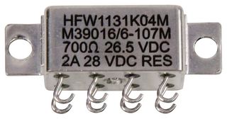 Cii Te Connectivity HFW1131K04M Relay, Signal, Dpdt, 28Vdc, 2A