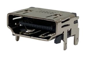 SWITCHCRAFT/CONXALL RAHHD19TR HDMI CONN, TYPE A, R/A RCPT, 19POS