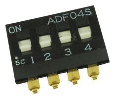 TE CONNECTIVITY - ALCOSWITCH 1-1825059-3 DIP SWITCH, 4 POSITION, SPST, FLUSH SLID