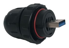 SWITCHCRAFT/CONXALL DCC-US3AT-180 SEALED USB, 3.0 TYPE A, PLUG, IP67/IP68