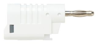 POMONA 73092-9 4MM BANANA PLUG, STACKING, 36A, WHITE