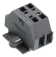 WAGO 260-102 TERMINAL BLOCK, DIN RAIL, 4POS, 16AWG
