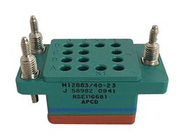 AMPHENOL PCD M12883/40-05 LC RELAY SOCKET, 14 POS, 10A, PANEL