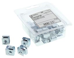 HAMMOND 1421NP25 CLIP NUT, #10-32, 25 PACK