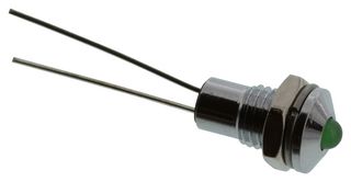 VCC / VISUAL COMMUNICATIONS COMPANY L63DG2L PANEL INDICATOR, 6.2MM, GREEN, 3.2VDC