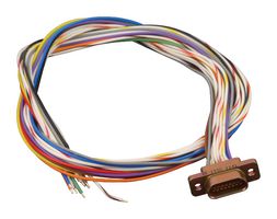 ITT CANNON MDM-21PH003F CABLE ASSY, MICRO-D PLUG-FREE END, 18"