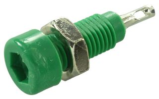 Johnson Cinch Connectivity 105-0804-001 Tip Jack, 5700V, 10A, Green