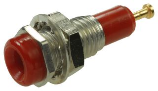 Johnson Cinch Connectivity 105-0202-200 Tip Jack, 5700V, 10A, Red , Element14