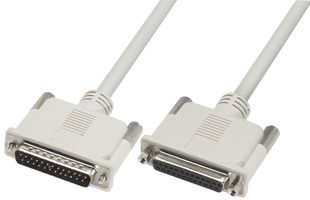L-COM CS2N25MF-10 COMPUTER CABLE, SERIAL, 10FT, GRAY