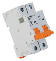 WEIDMULLER 2480370000 SUPPLEMENTARY CKT BREAKER, 2 POLE, 15A