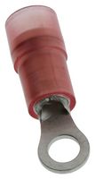 Hoffman Products FND2216-S3 Terminal, Ring Tongue, #4, Crimp, Red