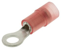 Hoffman Products FND2216-M3 Terminal, Ring Tongue, #6, Crimp, Red , Element14