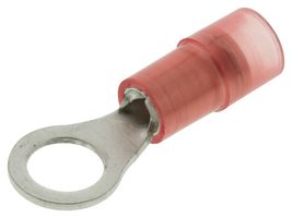 Hoffman Products FND2216-5 Terminal, Ring Tongue, #10, Crimp, Red , Element14