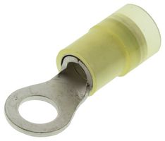 Hoffman Products FND1210-5 Terminal, Ring Tongue, #10, Crimp Yellow