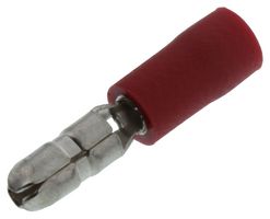 Hoffman Products FVDGM2216T-5 Terminal, Male Bullet, Crimp, Red , Element14