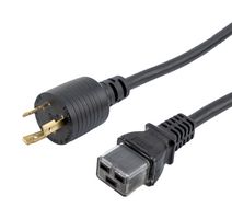 L-COM PPA00018-8FT CORD, NEMA L5-20P TO IEC C19, 8FT, 20A