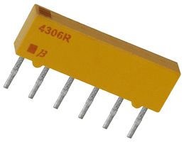 BOURNS 4306R-102-221LF RESISTOR, ISO RES N/W, 3, 220OHM, 2%, SI