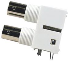 AMPHENOL RF 112661 RF/COAXIAL, BNC JACK, R/A, 75 OHM, THOUG