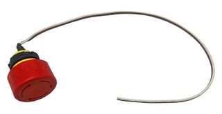 NKK SWITCHES FF0116BBCAEA01-WL E-STOP SWITCH, SPST, 0.5A, 24VDC, PANEL