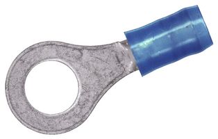 TE CONNECTIVITY - AMP 2-320563-2 TERMINAL, RING TONGUE, 1/4IN, CRIMP BLUE