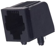 5520250-1. TE CONNECTIVITY - AMP, CAT3 RJ11 MODULAR JACK, 6 POSITION, 1 ...