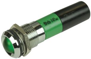 Cml Innovative Technologies 19350131 Panel Mount Indicator, Led, 14mm, Green, 130V