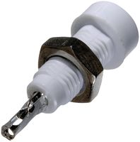 Johnson Cinch Connectivity 105-0801-001 Tip Jack, 5700V, 10A, White