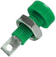 Johnson Cinch Connectivity 108-0904-001. Banana Jack, 15A, Solder, Green , Element14