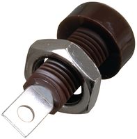 Johnson Cinch Connectivity 108-0908-001 Banana Jack, 15A, Solder, Brown , Element14