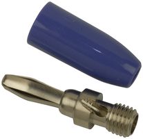 Johnson Cinch Connectivity 108-0312-001 Banana Plug, 15A, Solderless, Violet , Element14