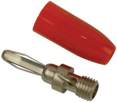 Johnson Cinch Connectivity 108-0306-001 Banana Plug, 15A, Solderless, Orange , Element14