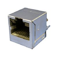 AMPHENOL COMMUNICATIONS SOLUTIONS RJE741AA1110 MODULAR CONN, JACK, 10P10C, 1PORT, TH