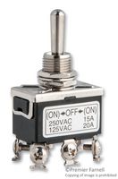 Multicomp Pro SPC21174 Switch, Toggle, Dpdt, 20A, 125V