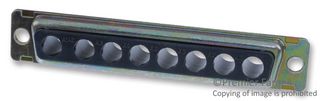 ITT CANNON DCMM8W8S CONNECTOR, D SUB COMB, RECEPTACLE, 8 POS
