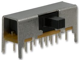 E-SWITCH EG4319. SWITCH, SLIDE, 4P3T, 200mA, 30V, PCB