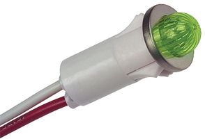 Vcc (Visual Communications Company) 1091M5-6V Panel Mount Indicator, Led, 12.7mm, Green, 6V