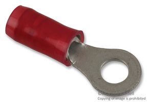 TE CONNECTIVITY - AMP 8-36151-1 TERMINAL, RING TONGUE, #6, CRIMP, RED