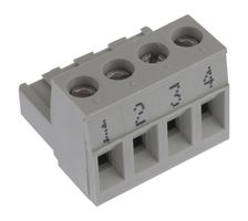 WIELAND ELECTRIC 25.340.0453.0 TERMINAL BLOCK PLUGGABLE, 4 POSITION, 22