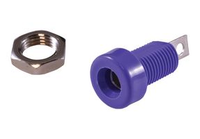 Johnson Cinch Connectivity 108-0912-001 Banana Jack, 15A, Solder, Violet , Element14