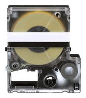 PANDUIT T100X000VXM-BK LABEL TAPE, VINYL, 1" X 23FT, BLACK/YEL