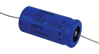 Vishay 53D351F200JL6 Aluminum Electrolytic Capacitor 350Uf, 200V, 10%, Axial