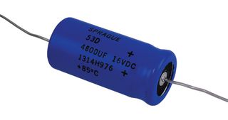 Vishay 53D462G016GJ6 Aluminum Electrolytic Capacitor 4600Uf, 16V, 10%, Axial