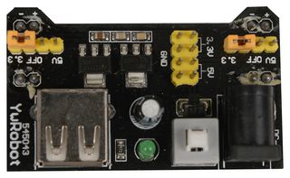 BUD INDUSTRIES BBP-32701 BREADBOARD POWER SUPPLY, 5V/3.3V, 0.7A