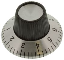 TE CONNECTIVITY - ALCOSWITCH PKS1105B101/4. STRAIGHT KNURLED SKIRT KNOB, 6.35MM