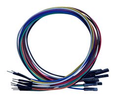 TWIN INDUSTRIES TW-MF-10C JUMPER WIRES, MULTI-COLORED, 10CM, 24AWG